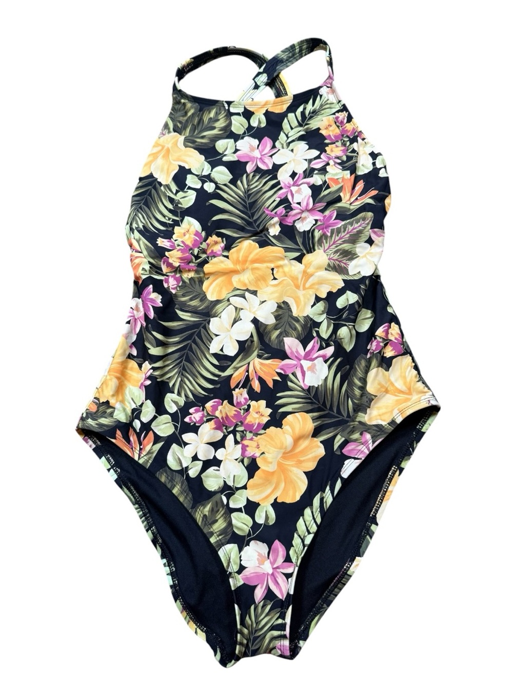 Hurley Tropical Floral One Piece Swimsuit Womens Small